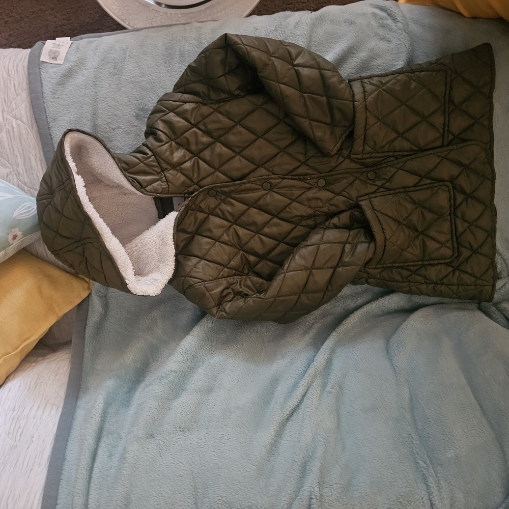 Urban Republic Olive Quilted Kids Puffer Jacket - Picture 2 of 9